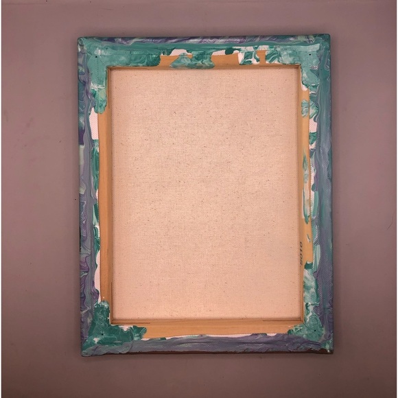 Colourful Patch of Mushrooms on an 8”x10” Painted Stretched Canvas w/ Acrylics. - Picture 5 of 6